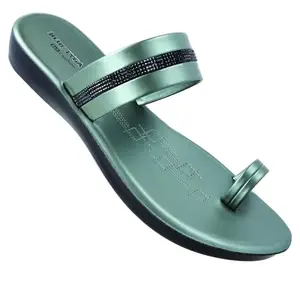 WALKAROO BLUE TYGA Sandal For Womens|Trendy|Light Weight and Comfortable|Soft Footbed|BTL4603 - Teal Blue