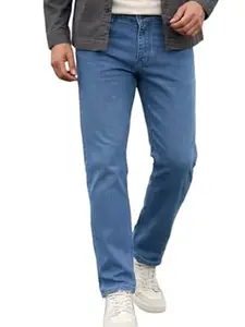 Urbano Fashion Men's Regular Fit Mid Rise Washed Jeans Stretchable