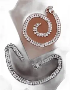 Elegant Shimmering Fancy Women Anklets & Toe Rings | Stylish & Traditional Gold-Plated Jewelry for Women | Perfect for Weddings & Daily Wear