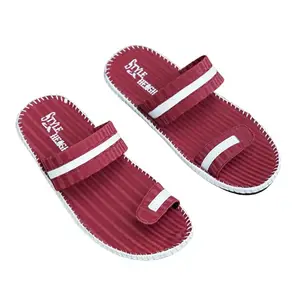 Style Height Men's Flip-Flops Slider slipper In Red Colour