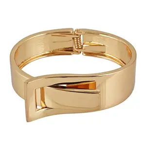 Lucky Jewellery Fashion Jewelry Stylish Gold Plating Bangle Adjustable Cuff Bracelets Gifts for Teen Girls Bracelet for Women & Girls (375-CHB2-1298)