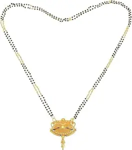 Gold Plated Fancy, Designer Mangalsutra Necklace Kanthi for Women.
