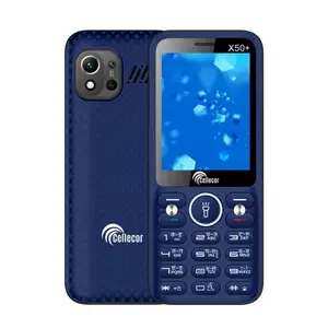 CELLECOR X50+ Dual Sim Feature Phone 2750 mAH Battery with Vibration, Mp3 & Mp4 Player, 3.5 mm Jack, Torch Light, Wireless FM and Rear Camera (2.8" Display) price in India.