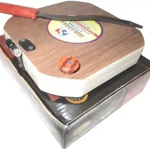 SHRADDHA KITCHENWARE Wooden Square Roti Maker Press Machine With Handle for Kitchen Plywood Manual Chapati Maker Indian Poori Papad Khakhra Making Machine (9 inch)