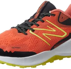 New Balance Mens Nitrel Running Shoes, Mandarin RED Black Super Lemon, 9 UK