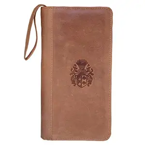 STYLE SHOES Tan Smart and Stylish Leather Passport Holder