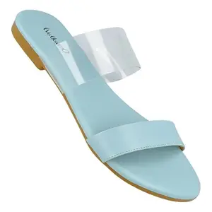 WALKAROO WP97013 Womens Fashion Sandals for Casual & Party Wear - Blue