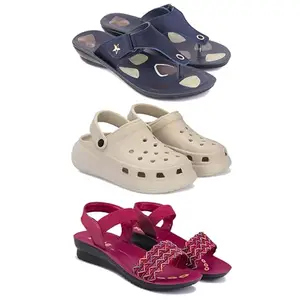 Women's Comfortable Sandal,Casual Lightweight Sandal for Everyday Wear | (COMBO-3)-1973-OO1-1934-5-EURO-36