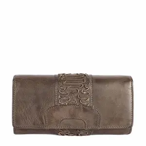KOMPANERO Genuine Leather Women's Wallet (C-12961-MOSS Green)