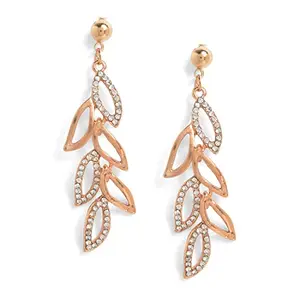 SOHI Gold Plated Rhinestone Drop Earring Women and girls , Gold Plated , Fashion Latest Stylish Fancy , jewellery for women , Rhinestone drop earrings , artificial earrings for women , bali earrings for women , kaner dul , kan ki bali