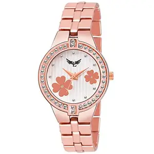 VILLS LAURRENS VL-7032 Exclusive Floral (Rose Gold) Watch Women and Girls