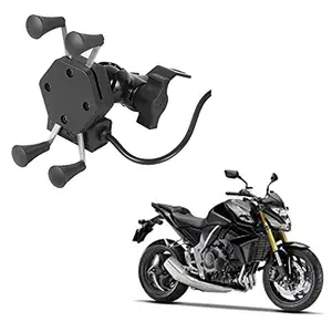 Auto Pearl -Waterproof Motorcycle Bikes Bicycle Handlebar Mount Holder Case(Upto 5.5 inches) for Cell Phone - CB