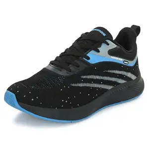 Bourge Men's Thur24 Running Shoes, Black and Sky, 10