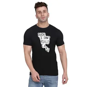 Men's Round Neck T-Shirt | Comfortable & Stylish Men's T-Shirt Idea for Gym, Sports, Casual Outings, or Lounge Wear - X-Small Black