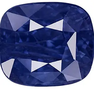 GEMS RIVER 2.22 Carat 3.25 Rati Certified Blue Sapphire Nilam/Neelam Stone Rashi Ratan Gemstone for Men and Women By Lab Certified (O361)