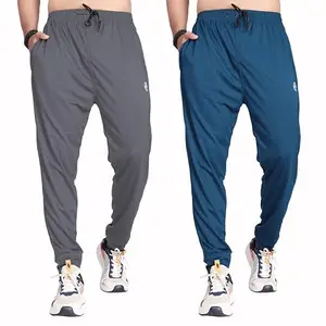 Men's Athletic Sweatpants, 2 Pack, for Gym, Running, Jogging, Hiking (L)