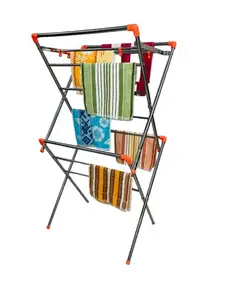 Bluevista Mini Star 4ft Stainless Steel Foldable, Rustproof Cloth Dryer Stand Double Rack Cloth Stands for Drying Clothes Steel