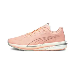 Puma Womens Velocity Nitro WNS Elektro Peach-Silver Running Shoe - 3.5 UK (19569703)