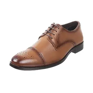 Mochi Men Tan Lace-up Formal Shoes UK/8 EU/42 (19-226)