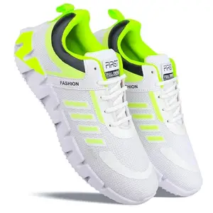WORLD WEAR FOOTWEAR Sports Stylish Running & Casual Shoes for Men's (White) AF_9710-8
