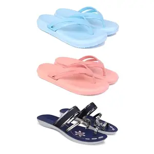 Women's Comfortable Sandal,Casual Lightweight Sandal for Everyday Wear | (COMBO-3)-1976-1975-1945-5-EURO-36