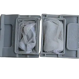 KHC Lint Filter for LG Washing Machine (Grey 7.0x6.5cm) - Set of 2