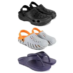 Men's Sandals | Lightweight Wear| Stylish & Easy to Wear For Men's PCV-SAN-(3-COMBO)-3123-3150-3153-7