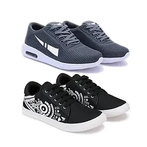 Bersache Sports Shoes for Men | Latest Stylish Sports Shoes for Men (Pack of 2) Combo(MM)-1566-1224 Multicolor