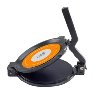 Vizora Non Stick Base Roti Maker Press Machine| Heavy Duty Iron Casting with Handle | Chapati Maker or Chapati presser | Roti Maker Machine for Puri, Pathiri, Papad, and Khakhra - 19.5 CM Base Size