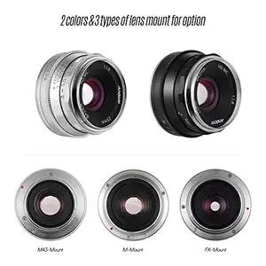 AIXING 25mm F1.8 Manual Focus Lens Large Arture Compatible with Film X-A1/X-A10/X-A2/X-A3/X-AT/X-M1/X-M2/X-T1/X-T10/X-T2/X-T20/X-Pro1/X-Pro2/X-E1/X-E2/X-E2s FX-Mount Mirrorl Cameras