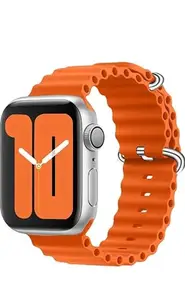 Sumukhji Silicone Watch Strap Compatible for Pebble Spectra Pro Smart Watch Band (ORANGE -49MM)