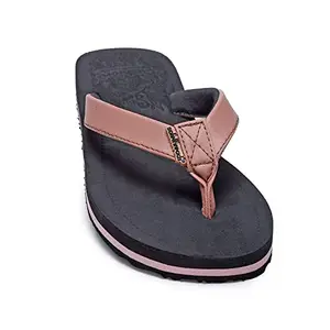 SOLETHREADS CUSHION CLASSIC| Super Soft | Comfort | Cushion | Bounce Back | Durable | Handcrafted Upper | Outdoor | Flip Flops for Women|UK5|Black