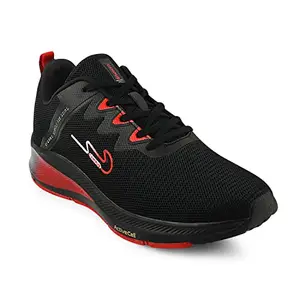 Campus Camp-Xmen BLK/RED Running Shoes 8 -UK/India