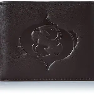 Justrack Men Dark Brown Color Genuine Leather Money Purse (LWM00192-JT_8)