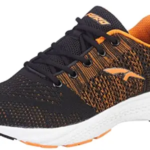 FURO by Redchief Men's Running Shoes, Black, Orange, 6 UK R1014 794