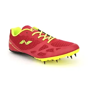 Nivia Spirit Red Mesh Running Spikes (4)