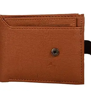 pocket bazar Men's Wallet || Artificial Leather || ATM Holder || Tan Colour || multicard Slots || Hidden Compartment