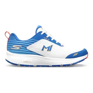 Skechers Mumbai Indians: Mens GO Run Persistence - Engineer White Blue Running Shoes