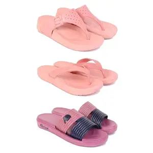 Trendy Open-Toe Sandals for Women – Soft Padded Footbed, Summer Wear | (COMBO-3)-1986-1979-1982-5-EURO-36