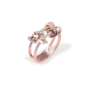 TOUCH925 Sterling Silver Fawn GlimmerRing for Women | Gift for Womens Wife Girls | stylish finger rings Size-6