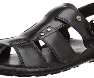 Bata Mens Nexus RVT Black Sandal