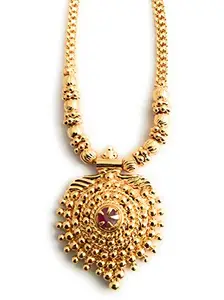 Sasitrends 1 Gram Micro Gold Plated Traditional Necklace for Women and Girls