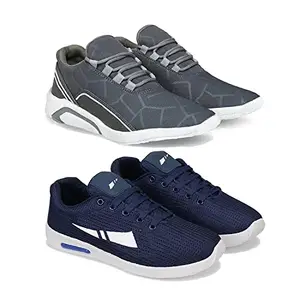 Bersache Sports Shoes for Men | Latest Stylish Sports Shoes for Men (Pack of 2) Combo(MM)-1495-1565 Multicolor