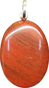 Aldomin Natural Energized Red Jasper Healing Crystal Pendant