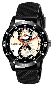 LOREM Premium Multicolor Day Date Analog Watch for Men LR56