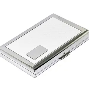 Stealodeal RFID Blocking Metal Credit Card Holder Wallet for Men & Women (White)
