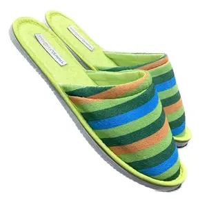 Travelkhushi Stripes Home House carpet bedroom Slippers flipflops for men and women for spa, travel hotel
