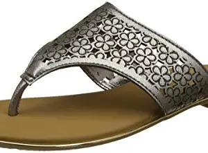 Bata Women Flowerlaser Gold Slippers-5 (5712967)