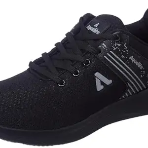Aqualite Men Pine Shoes, Black/Grey, 9 UK/India
