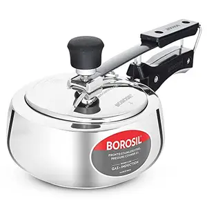 Borosil Pronto Induction Base Inner Lid Stainless Steel Pressure Cooker, 6.8 mm Thick Base, 2 L price in India.